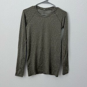 Lululemon swiftly Olive Green Long Sleeve Shirt